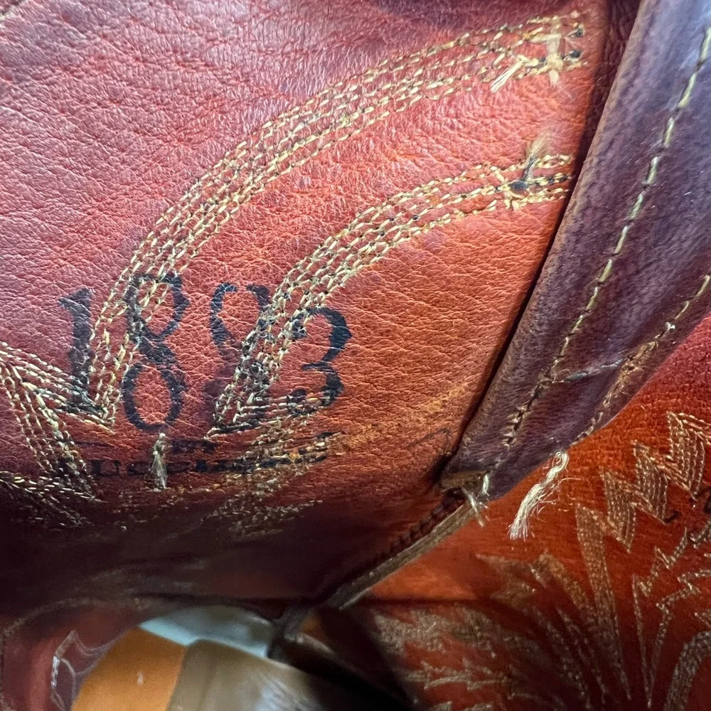 1883 by Lucchese Crayton N7697R Mad Dog Cowboy Boots Mens size 9.5D Western‎